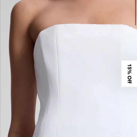 A.L.C. Chic Strapless White dress 
Elsie Strapless Mini Dress - Picture 2 of 8